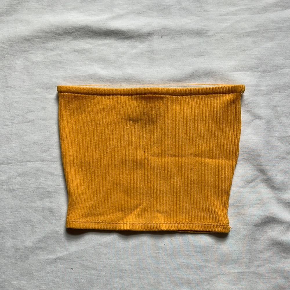✨3/$20✨ Urban Outfitters yellow ribbed tube top